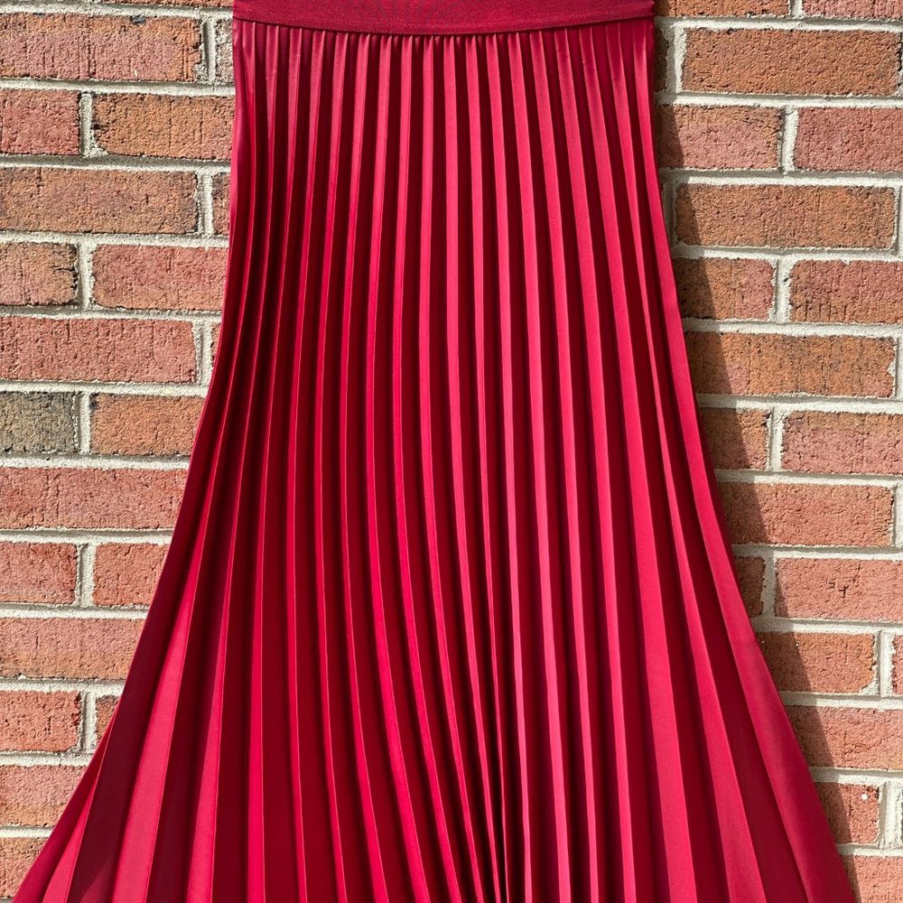 Red Maxi Skirt